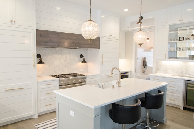 professional lighting in a lovely modern kitchen